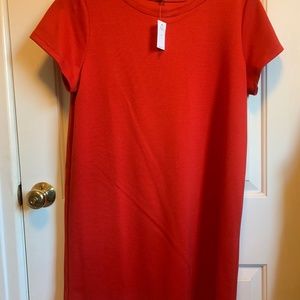 GAP Large Petit Red Short Sleeve T-Shirt Dress (Brand New)